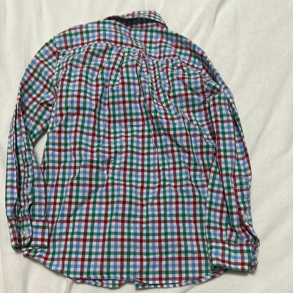 Vineyard Vines Red and Green Casual Button Down Shirt - Picture 3 of 3